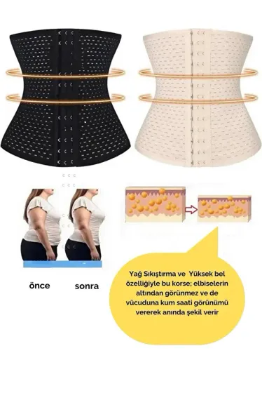 Hamilelik Sonrası Sarkma Önleyici Latex Sıkılaştırıcı Korse
